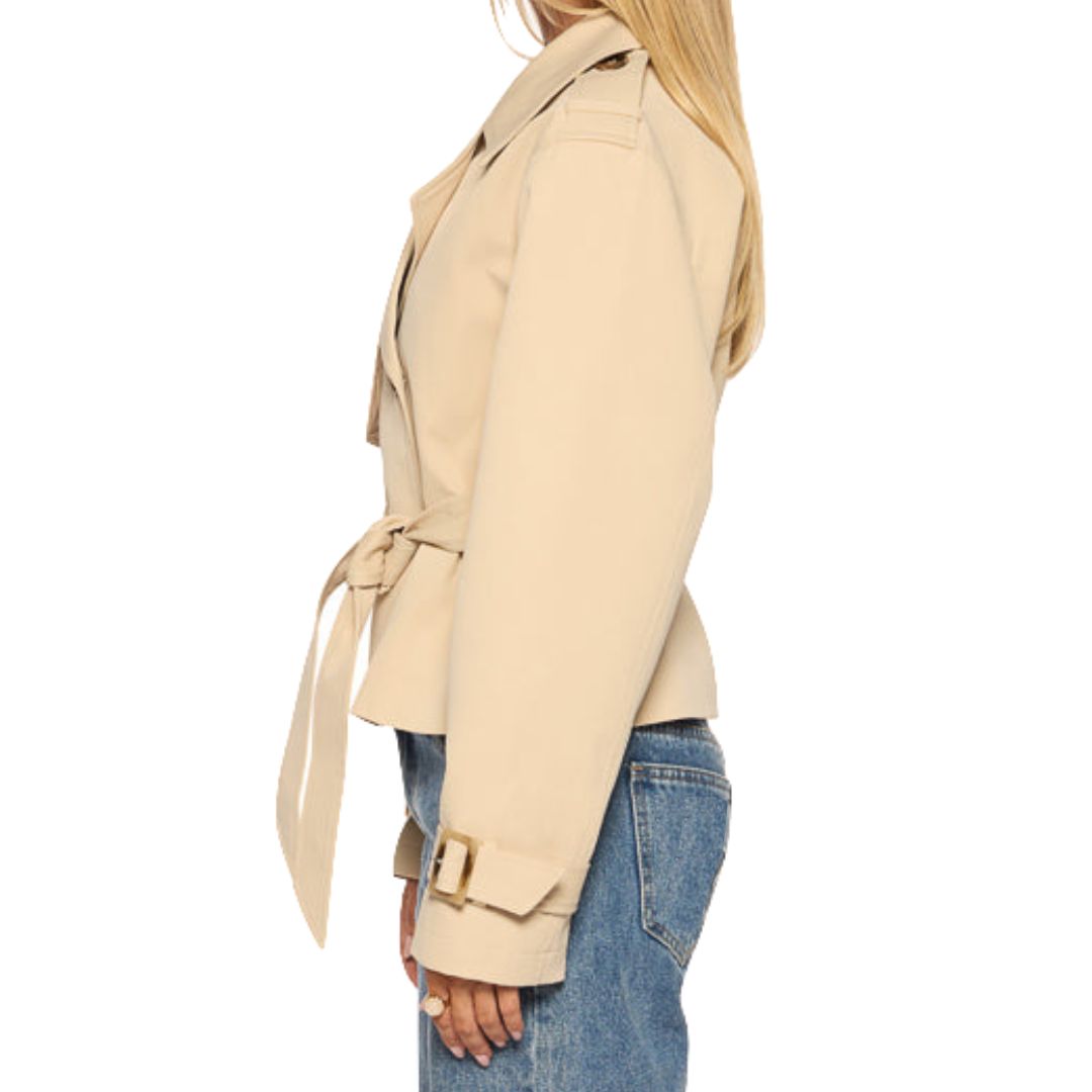 Lily Cropped Trench Coat