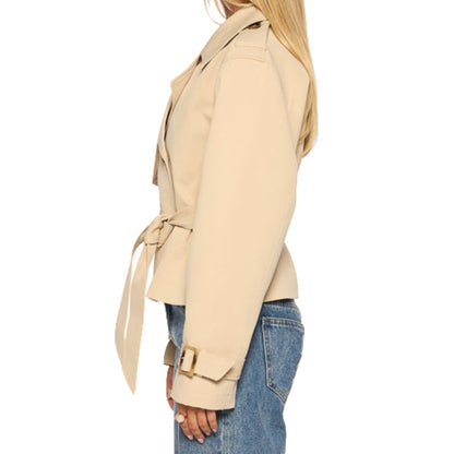 Lily Cropped Trench Coat