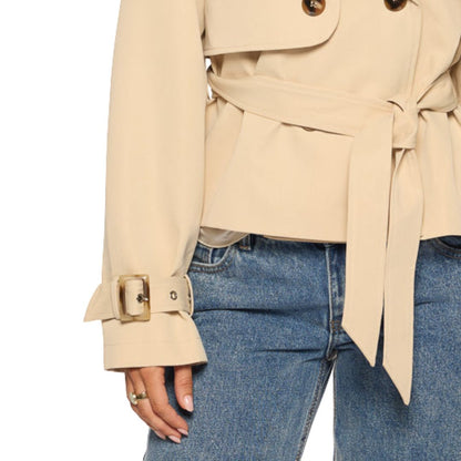 Lily Cropped Trench Coat