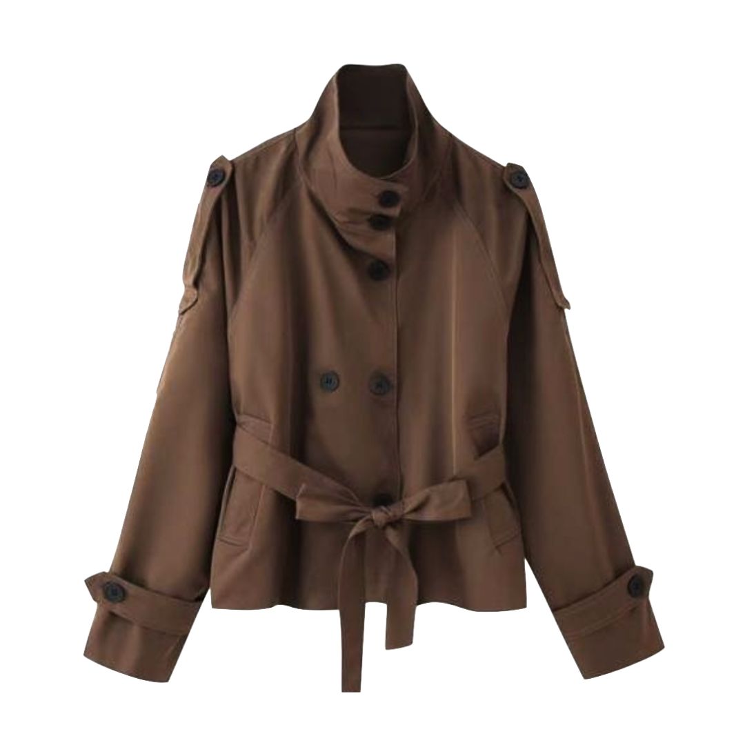 Lily Cropped Trench Coat
