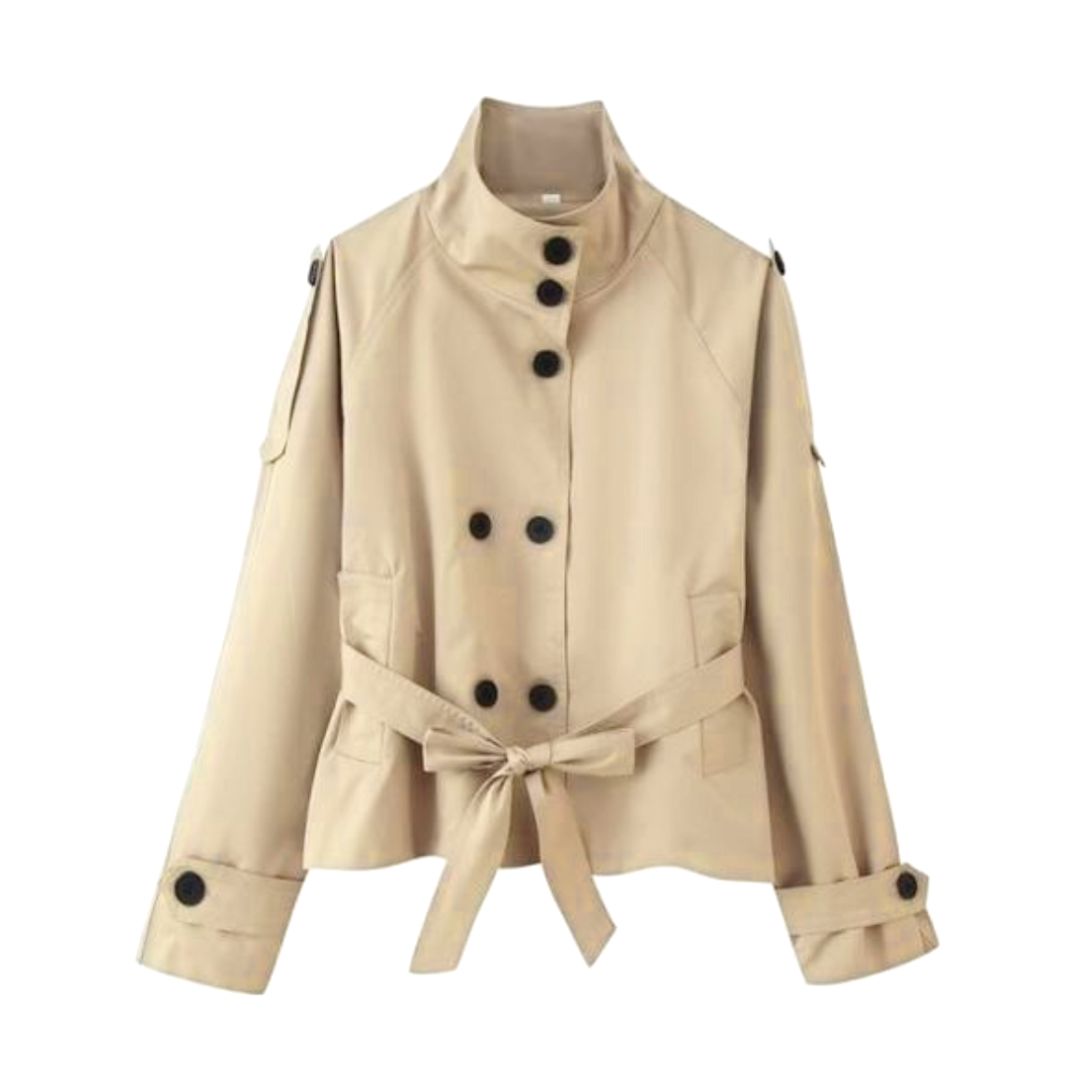 Lily Cropped Trench Coat