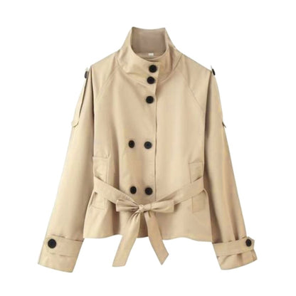 Lily Cropped Trench Coat